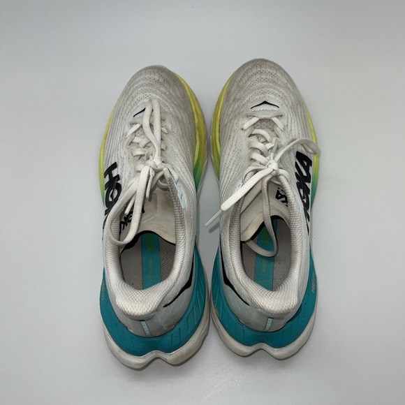 Hoka One One Sneakers Womens 8 B Mach 5‎ 1127894 WBGL White Running Gym Shoes - Picture 3 of 8